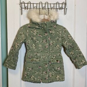 The Children’s Place Girls Floral Parka Jacket